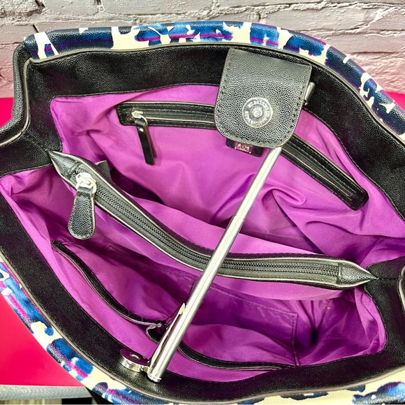 Anne Klein Handbag Colorful with Silver Chain Hardware - Picture 3 of 12